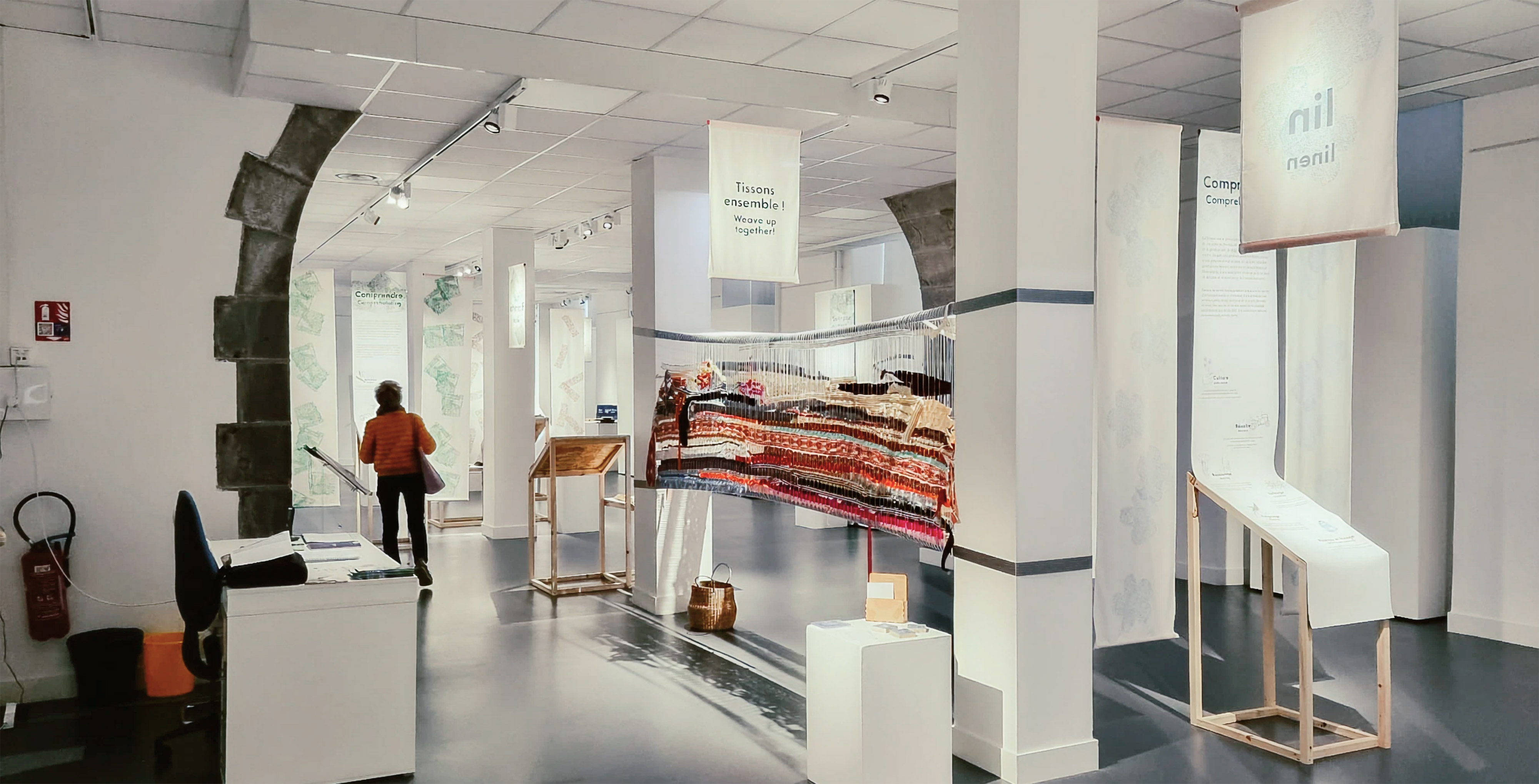 Photography of the exhibition design in Clermont-Ferrand