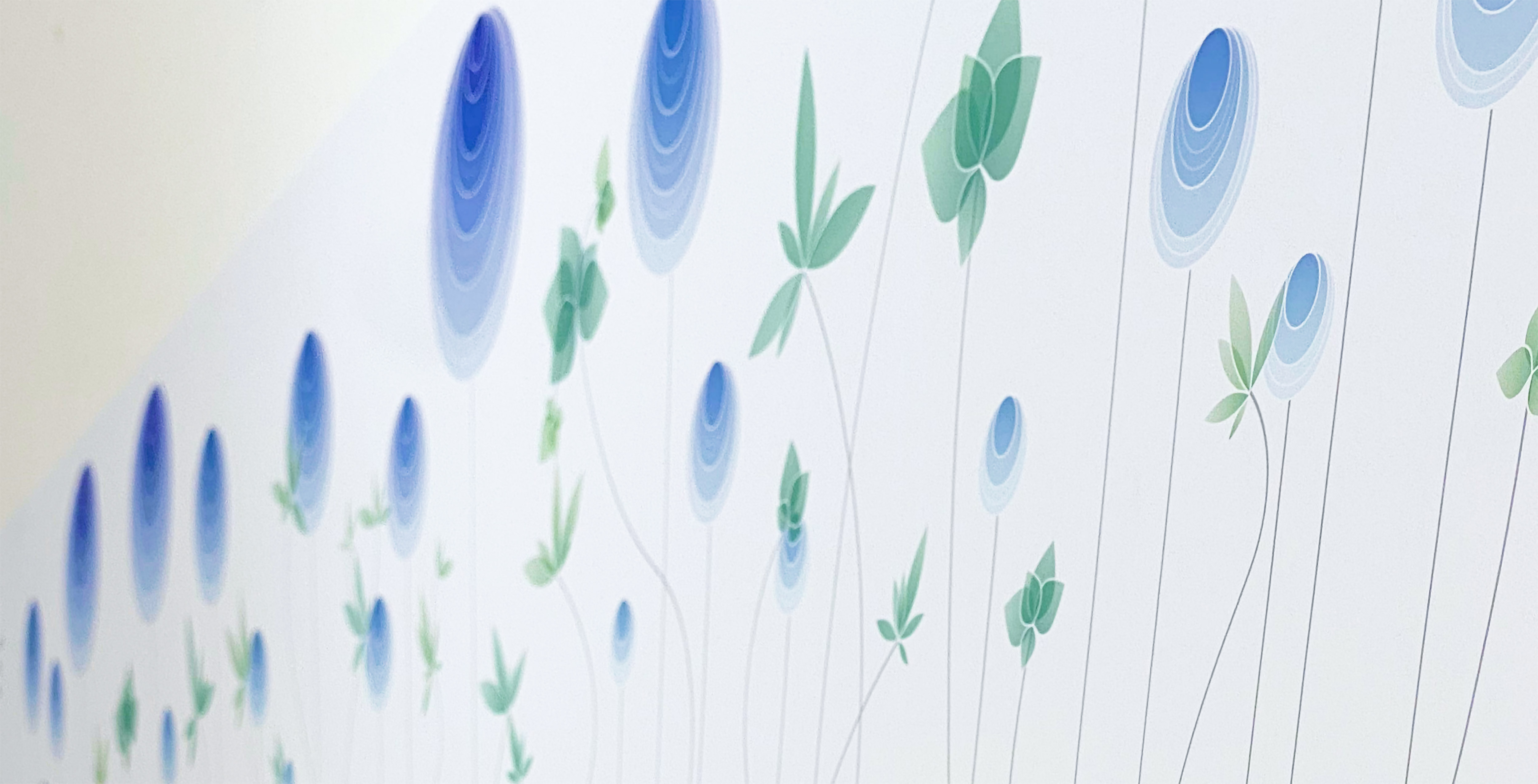 Close-up of the analog poster showing data visualisation