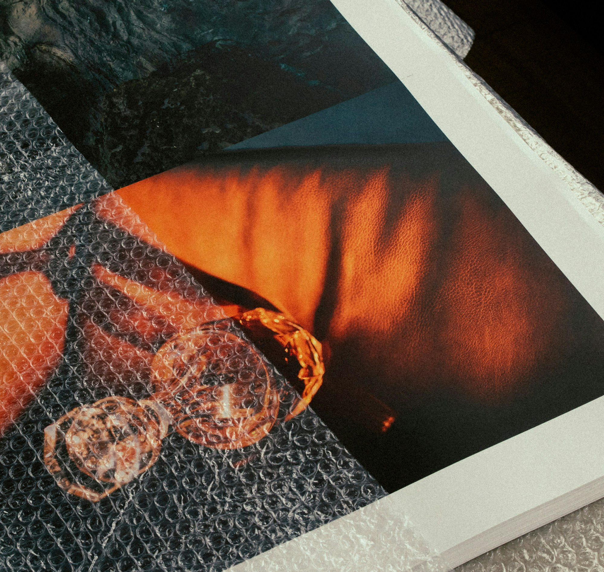 Close-up shot of the printed sheets.